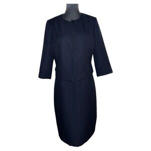 Emily 2 piece sheath dress with Coord jacket light texture business wear